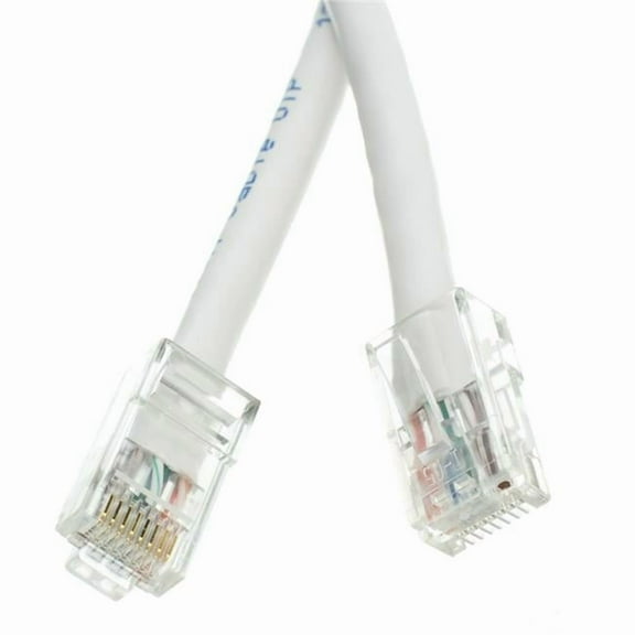 1 ft. Shielded Cat5e Black Ethernet Cable, Snagless - Molded Boot