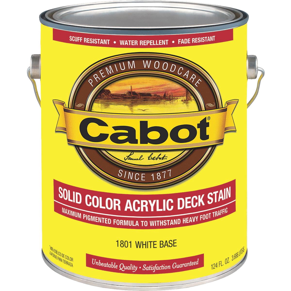Cabot Wht Bs Solid Deck Stain