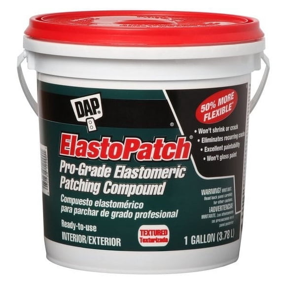 1 gal Dap 12290 White ElastoPatch Textured Surface Pro-Grade Elastomeric Patching Compound