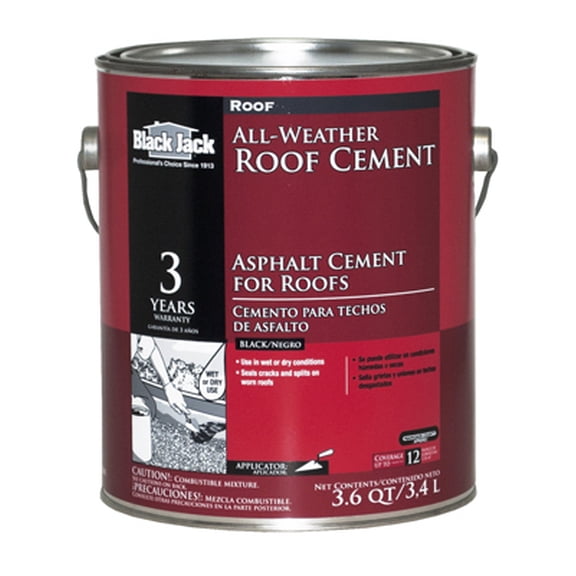 1 gal Gardner-Gibson 6230 Black Black Jack All-Weather Roof Cement