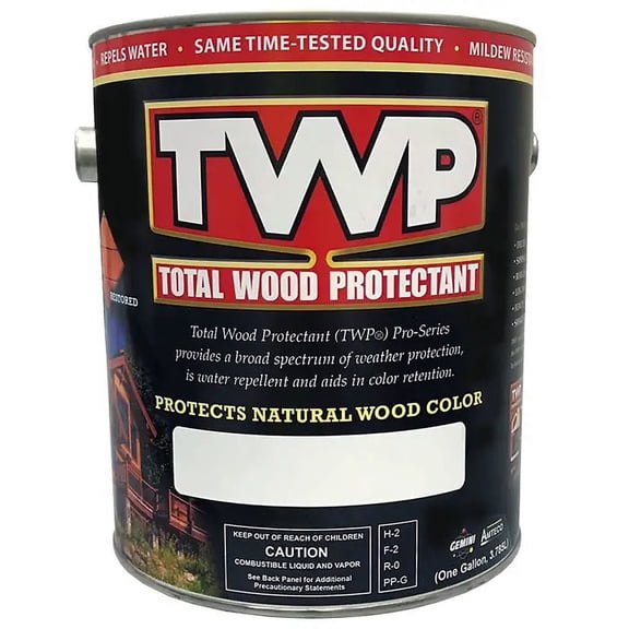 Gemini Coatings 1 gal Gemini TWP120-1 Pecan TWP 100 Series Total Wood Protection Residential Use, Standard Application