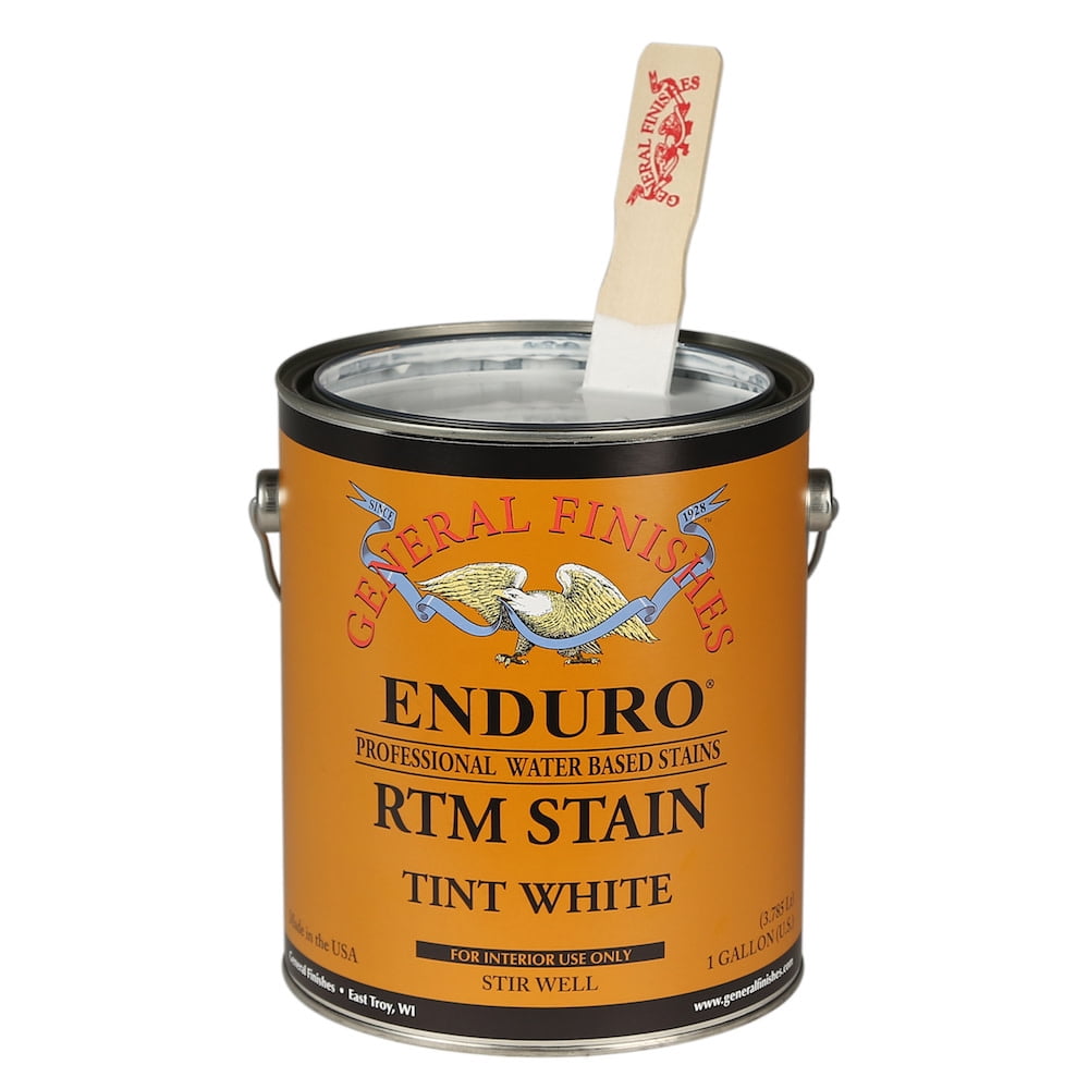 1 gal General Finishes GTW Tint White Enduro RTM WaterBased Wood Stain