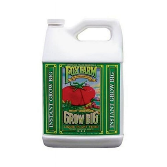 1 gal. - Grow Big - Vegetative Stimulator - Hydroponic Nutrient Solution - 6-4-4 NPK Ratio - FoxFarm 718505