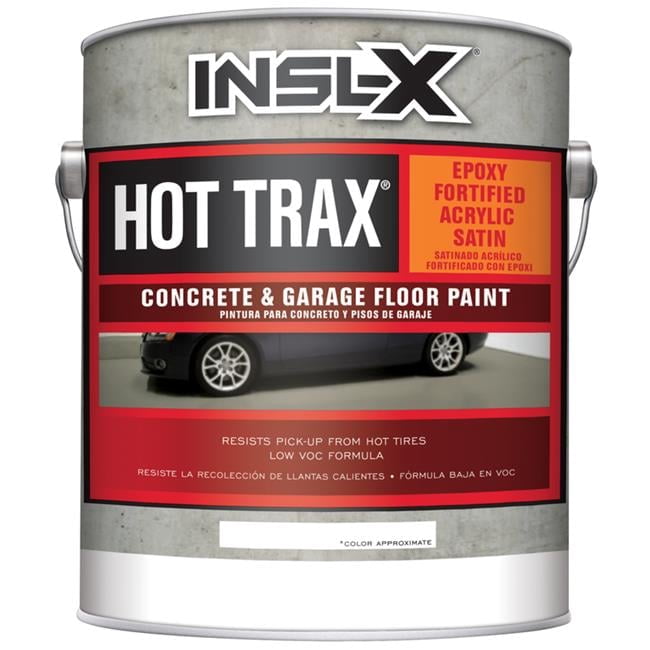 CEO Hot Trax 1 gal Light Gray Satin Water-Based Acrylic Concrete & Garage Floor Coating