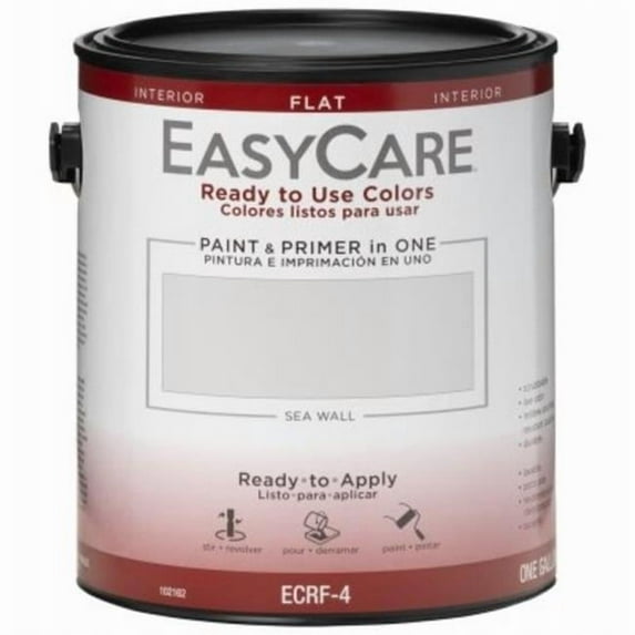 1 gal Interior Flat Acyrlic Colors Paint & Primer, Sea Wall