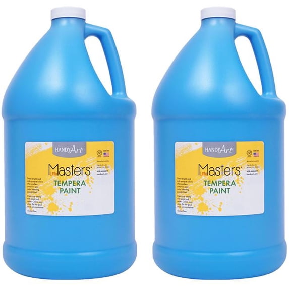 1 gal Little Masters Tempera Paint, Light Blue - Pack of 2