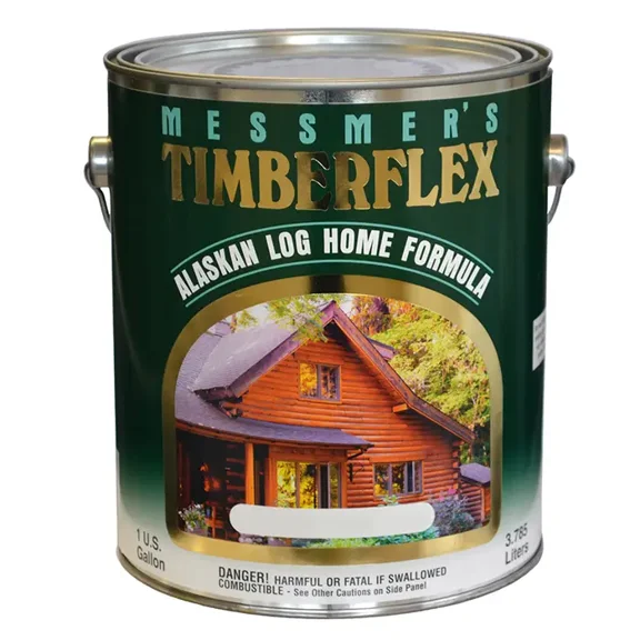 1 gal Messmer's TF-501 Natural Pine Timberflex Alaskan Log Home Formula, Oil-Based Exterior Wood Finish