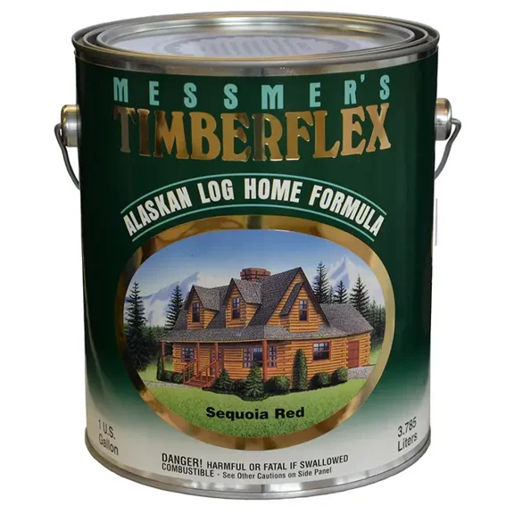 1 gal Messmer's TF-504 Sequoia Red Timberflex Alaskan Log Home Formula, Oil-Based Exterior Wood Finish