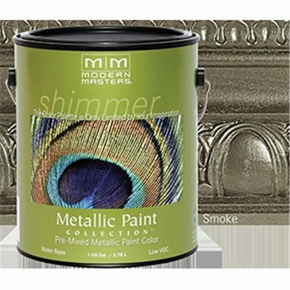 1 gal Modern Masters ME243 Smoke Metallic Paint Collection Water-Based Decorative Metallic Paint