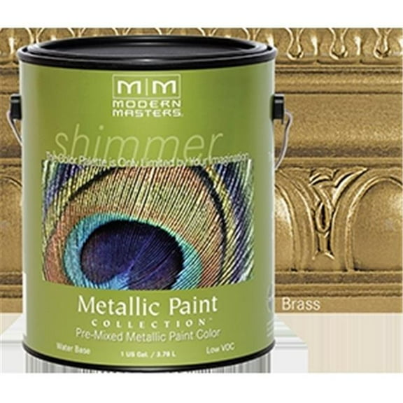 1 gal Modern Masters ME289 Brass Metallic Paint Collection Water-Based Decorative Metallic Paint