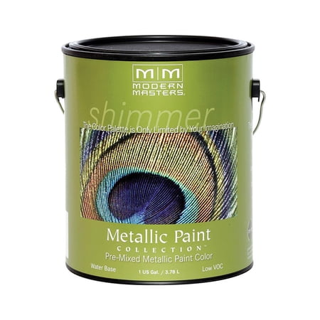 1 gal Modern Masters ME708 Nickel Metallic Paint Collection Water-Based Decorative Metallic Paint