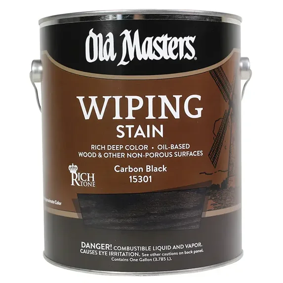 1 gal Old Masters 15301 Carbon Black Old Masters Oil-Based Wiping Stain