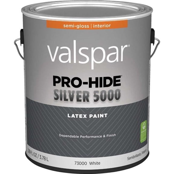 1 gal Pro-Hide Silver 5000 Latex Semi-Gloss Interior Wall Paint, White