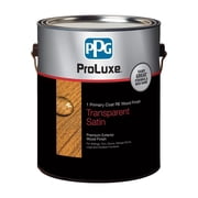 1 gal ProLuxe SIK41005 Natural Oak 1 Primary Coat RE Reduced Emissions Premium Exterior Wood Finish Basecoat, Transparent Satin