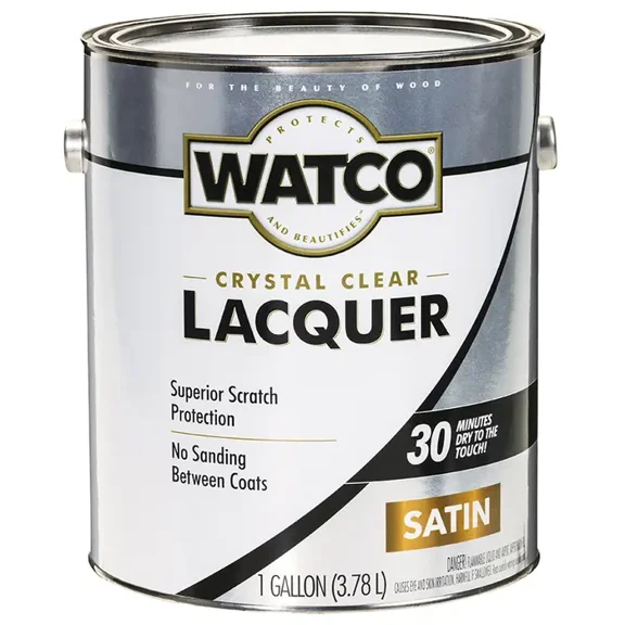 1 gal Rust-Oleum 63231 Clear Watco Brushing Lacquer, Satin
