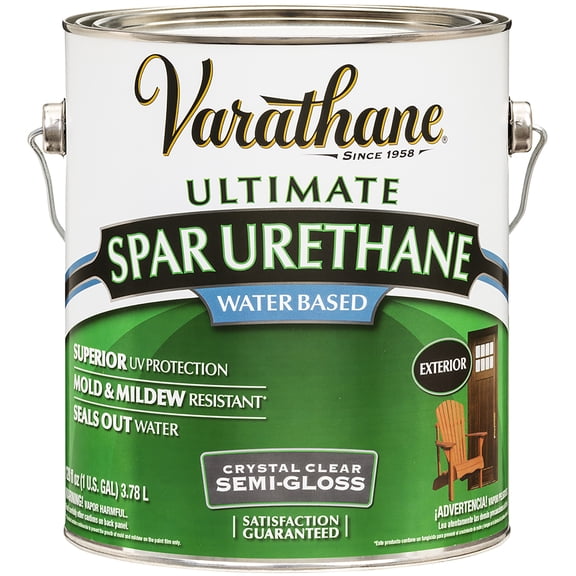 1 gal Rust-Oleum Brands 250131 Clear Varathane, Diamond Water-Based Spar Urethane, Semi-Gloss