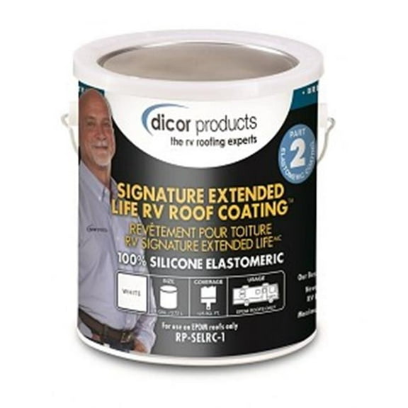 1 gal Signature Extended Life EPDM Rubber Roof Coating - White