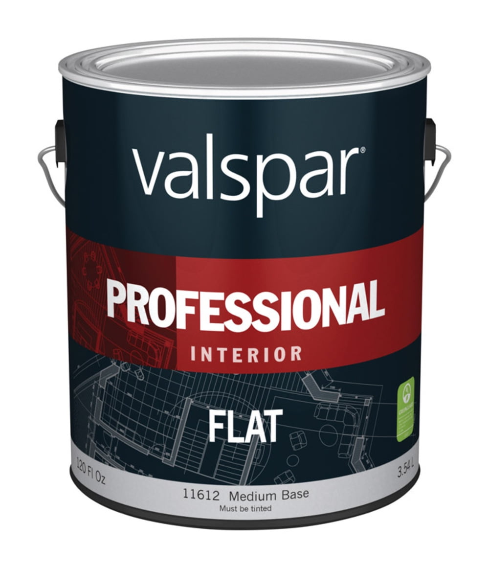 1 gal Valspar 11612 Medium Base Professional Interior Latex Paint, Flat