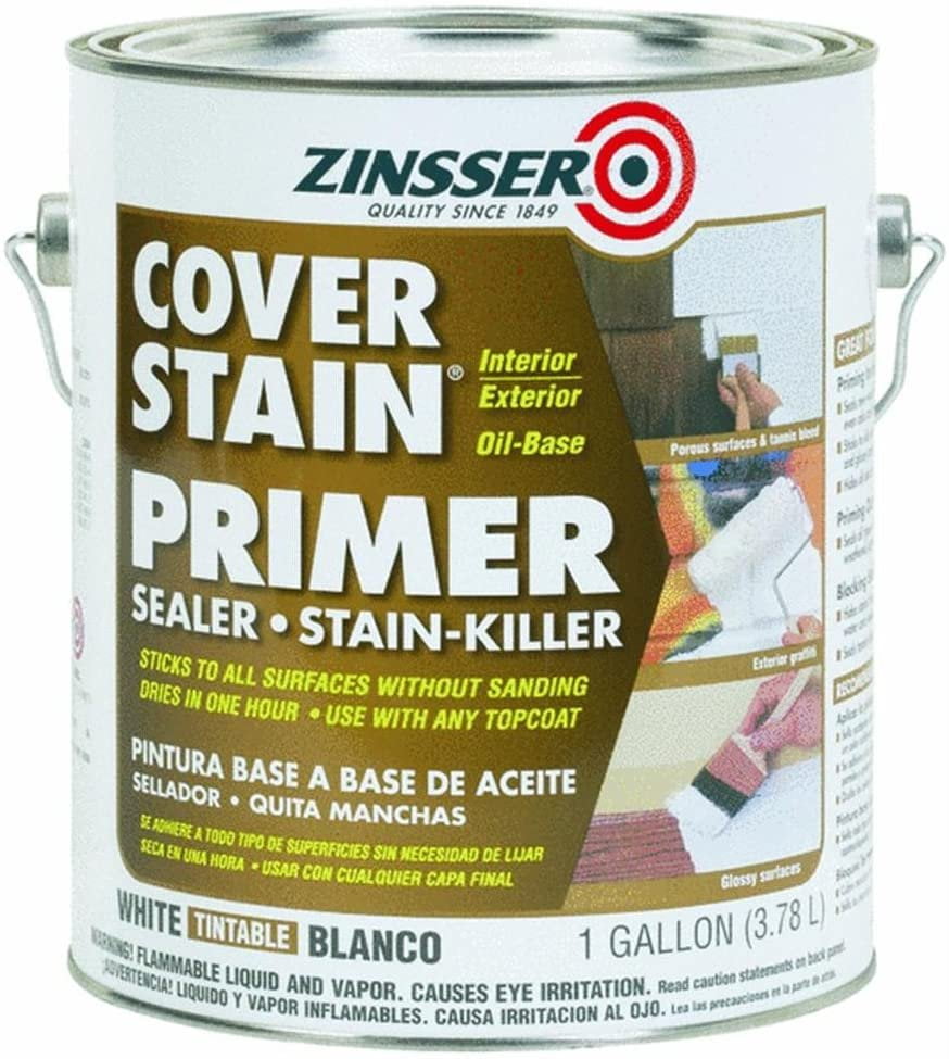 1-gal. White Cover Stain Interior/Exterior Primer and Sealer 4-Pack