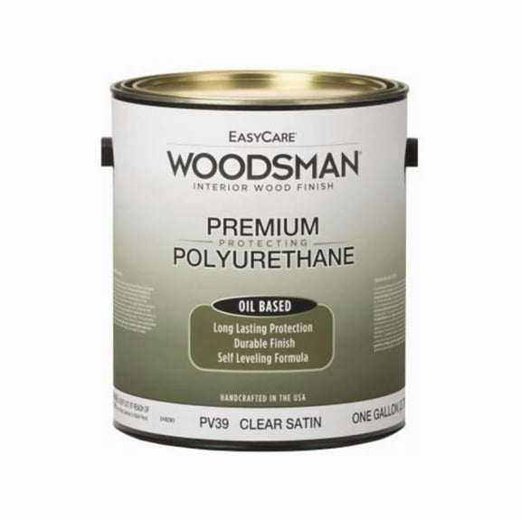 1 gal Woodsman Fast Dry Varnish Polyurethane Interior Wood Finish Oil Base Stain, Clear