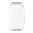 thumbnail image 1 of Clearview Containers: 1 Pack 128oz, 1 Gallon Plastic Jar with 110/400 White Leakproof Lid, 1 of 6