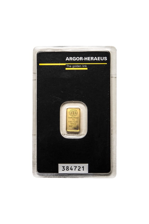 1 gram Gold Bar - Argor-Heraeus (In Assay) - Walmart