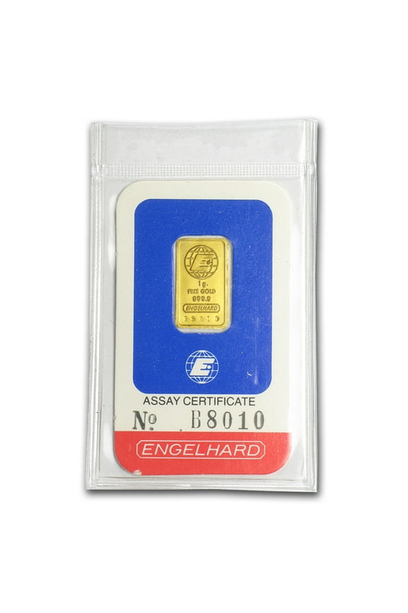 1 gram Gold Bar - Engelhard (In Assay)