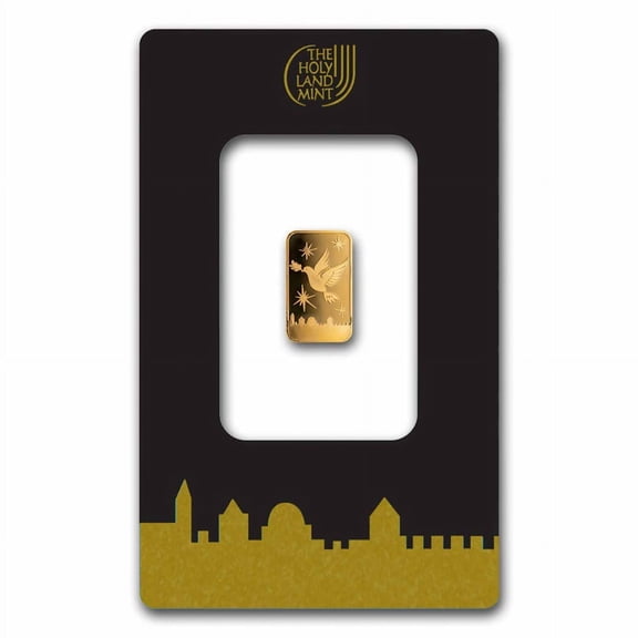 1 gram Gold Bar - Holy Land Mint Dove of Peace ()