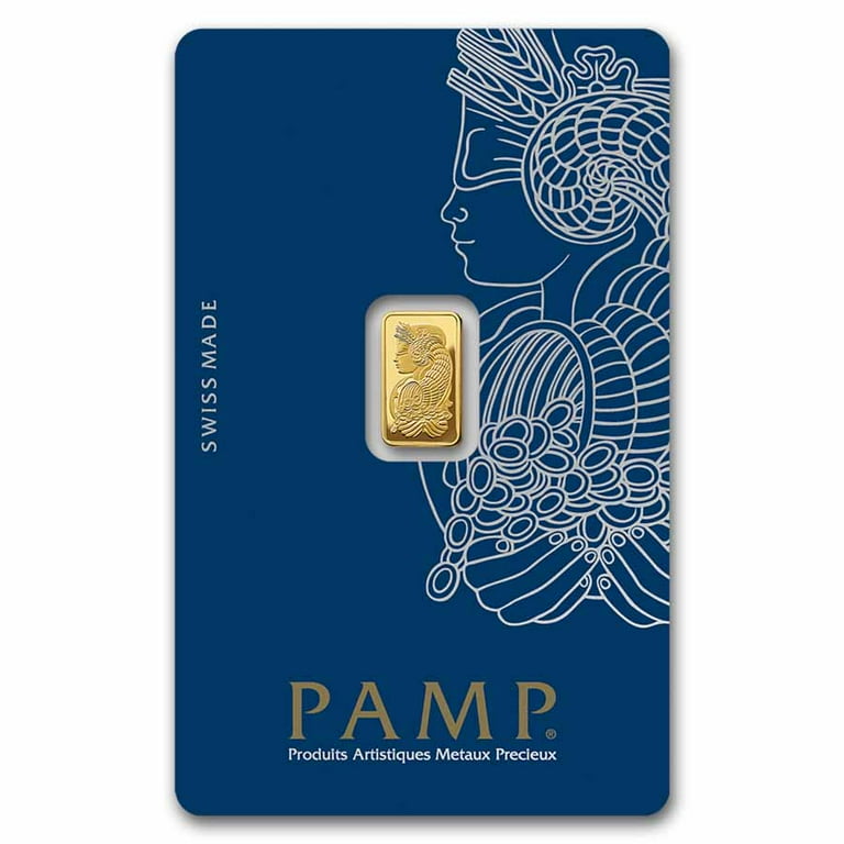 MKS PAMP 1g Gold Bullion Bar - Lady Fortuna Veriscan (In