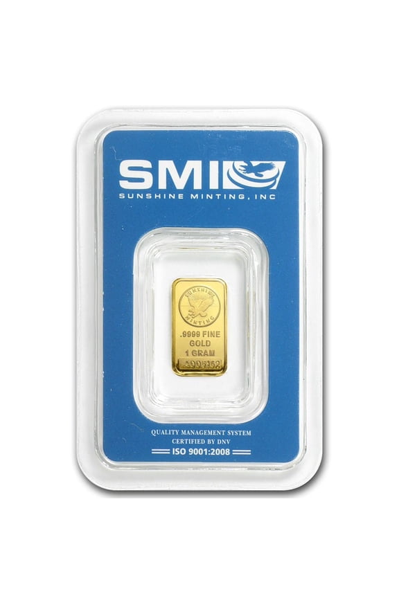 1 gram Gold Bar - New Design (In TEP Packaging)