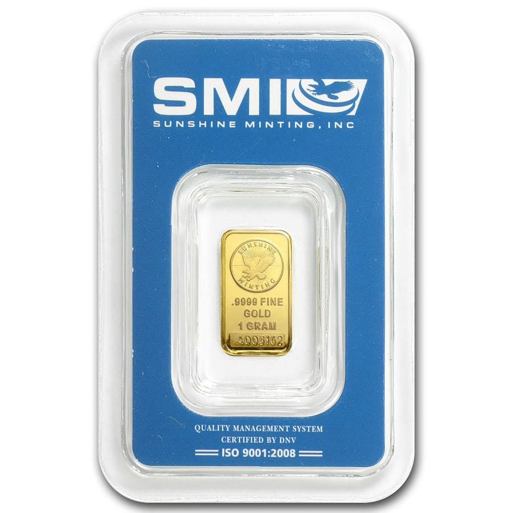 1 gram Gold Bar - New Design (In TEP Packaging) - Walmart.com