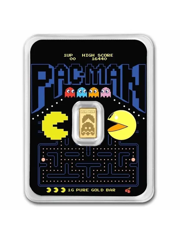 1 gram Gold Bar - PAC-MAN 45th Anniversary in TEP