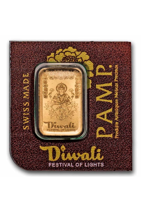 1 gram Gold Bar - PAMP Suisse Diwali Multigram+25 (In Assay)