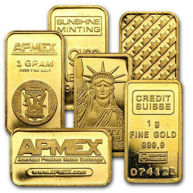 Gram Gold Bullion Bars, Secondary Market, Fine, Protective