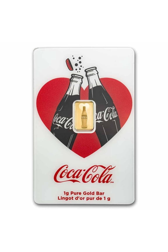 1 gram Gold Bar in TEP - PAMP Love Coca-Cola