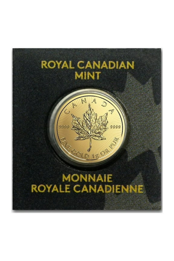 1 gram Gold Maple Leaf - Maplegram 25 (In Assay, Random Year)