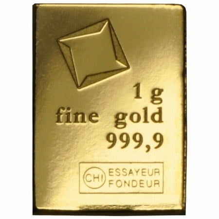 1 gram Gold Valcambi Suisse CombiBar .9999 Fine Gold