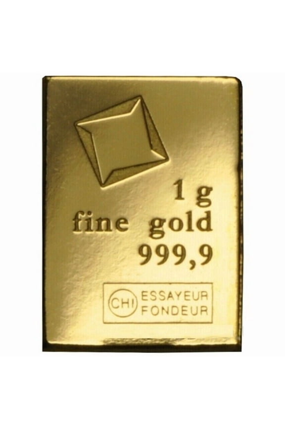 1 gram Gold Valcambi Suisse CombiBar .9999 Fine Gold