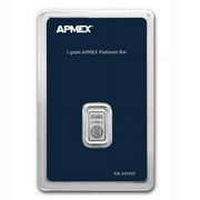 1 gram Platinum Bar - APMEX In TEP