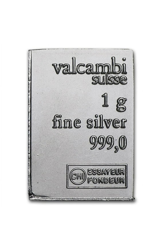 1 gram Silver Bar - Valcambi