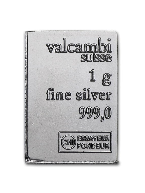 1 gram Silver Bar - Valcambi
