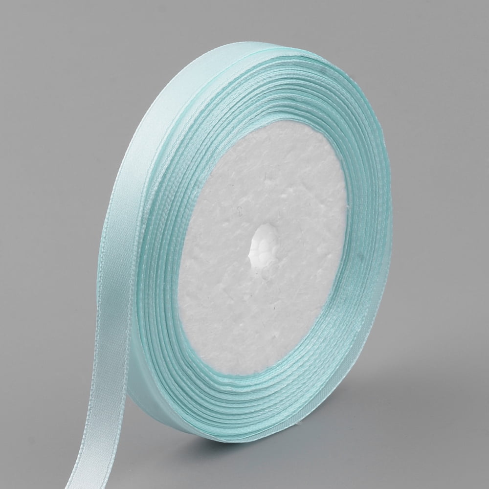 Lightweight Ribbon 1 group High Dense Single Face Satin Ribbon Polyester Ribbons Light Sky ...