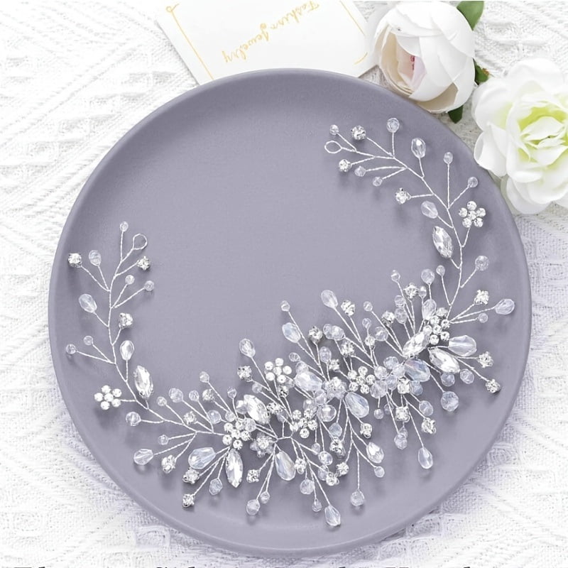 1 handmade flower rhinestone hair band dance hair tie accessories
