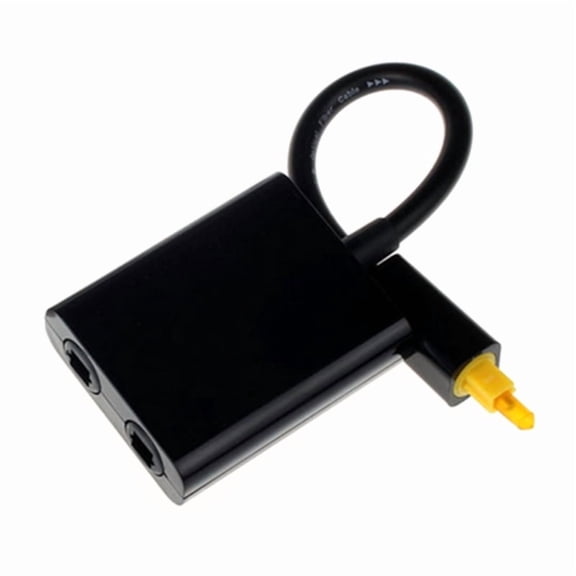 1 in 2 Out Optical Splitter Digital Auditory Cable Splitter Enhances Sound