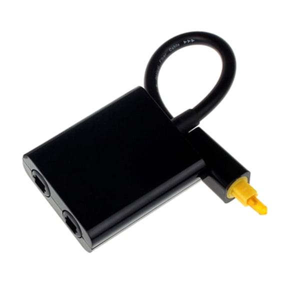 1 in 2 Out Optical Splitter Digital Auditory Optical Cable Splitter 23cm