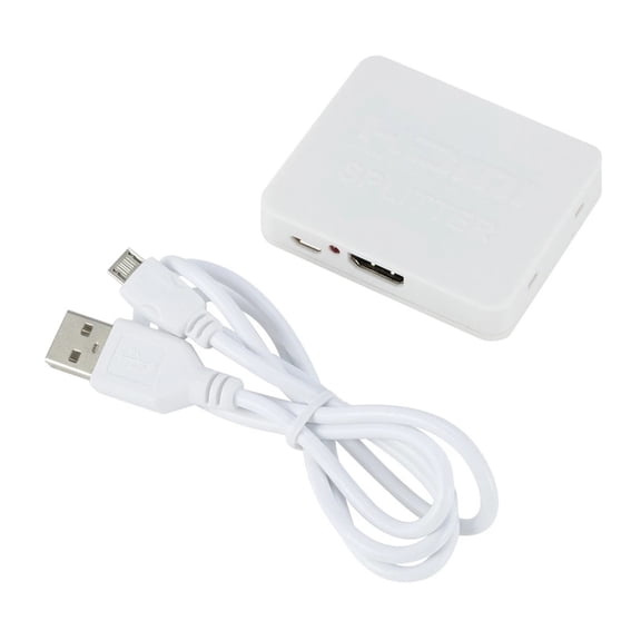 1 in 2 Out Splitter 4K Video Switcher Compatible Cable Adapter 1x2 Hub for Laptop Monitor ,High Image Resolution