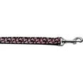 thumbnail image 1 of 1 in. 6 ft. Pink Ribbons on Black Leash, 1 of 1