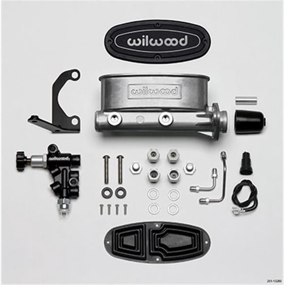 1 in. Bore Aluminum Tandem Master Cylinder Kit with Bracket & Proportioning Valve