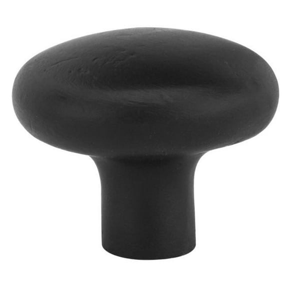1 in. Bronze Round Cabinet Knob Flat, Black