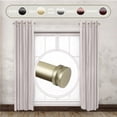 thumbnail image 1 of 1 in. Cap Side Curtain Rod Set for 12 to 20 in. Winodws, Gold - Set of 2, 1 of 1